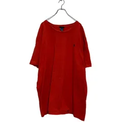 Polo Ralph Lauren 半袖 ロゴTシャツ 2XL レッド ポロラルフローレン ビッグサイズ シングルステッチ 古着卸 アメリカ仕入 a604-5865