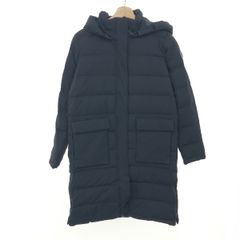 良好 AIGLE エーグル サイドジップ フーデッドファーロングダウン ダウンジャケット サイズ:36 ブラック レディース 241014004708のサムネイル