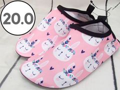 【Ziitop】キッズ マリンシューズ うさぎ ピンク 20㎝ 250513W021