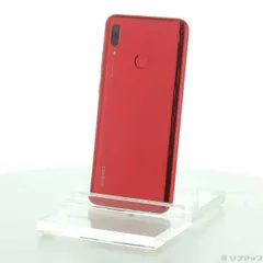 中古品〕 HUAWEI nova lite 3 32GB コーラルレッド POT-LX2J SIMフリー