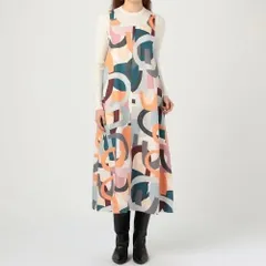 Ballsey ボールジィ Uシェイププリント ジャンパースカート 日本製 マルチカラー サイズ36 レディース 夏 ゴーゴー古着マルイファミリー溝口店 23No.草1092