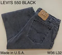 【希少】USA Levi’s 550BAGGY 人気のBLACK W36XL36