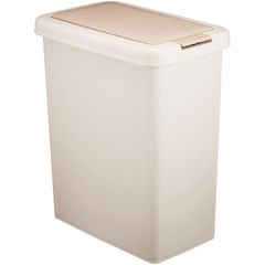 サンコープラスチック(SankoPlastic) ゴミ箱 キッチン分別ワンプッシュ 26.5L ライトベージュ 1