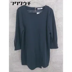 ◇ IEDIT イディット 長袖 ミニ ワンピース サイズL ネイビー系 レディース 【中古】 【1101040110038】のサムネイル