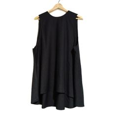 mizuiro  ind(ミズイロインド) ノースリーブカットソー レディース美品  - ダークグレー クルーネック