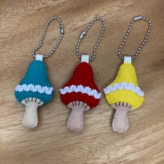 フェルトマスコット　きのこ3点まとめ売り