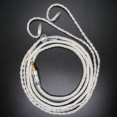 超希少!16芯 最高銀メッキOFC リケーブル 2pin/3.5mm標準プラグ