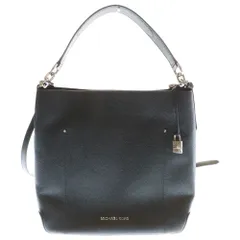 MICHAEL KORS (マイケルコース) 2WAY スクエア レザー ショルダー ハンド バッグ ブラック レディース