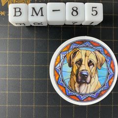 방수 스티커 래브라도 리트리버 개 스테인드 글라스 풍 BM-85