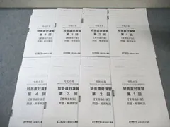 資格の大原 公認会計士講座 第I/II回 短答直対演習 管理会計論 【計8回分】 2024年合格目標 未使用品 030M4D