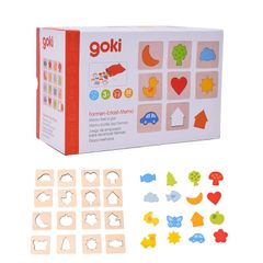 goki 記憶ゲーム 脳トレ 知育玩具 パズル 木製 3歳 Gollnest&amp-Kiesel ゴルネスト＆キーゼル メモリーゲーム フィール ア ペア （G56968）