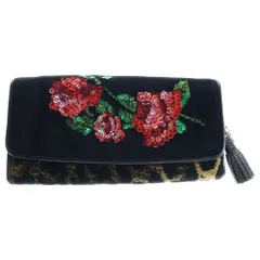 Think Bee! 定番ブラックスパンコール刺繍 長財布 箱付き新品　未使用 在庫数 4個＞ビーサファリ ラウンド財布（ブラック） Think Bee