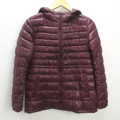 U■ユニクロ/UNIQLO ウルトラライトダウンジャケット【M】赤系/LADIES/e39【中古】■