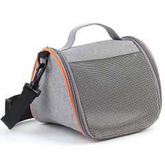 L Hakona 小動物 キャリーバッグ チンチラ ハムスター キャリー 小鳥 キャリー 携帯バッグ 肩掛け 軽量 ォックスフォ一ド布 通気性 メッシュ 四季用 モルモット インコ ハリネズミ うさぎ キャリーバッグ 可愛い ファスナーの開閉 お持ち帰り 通院