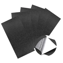 【迅速発送】YFFSFDC レザー補修シート ブラック 20*10cm 5枚セット 合皮補修シート 補修テープ魔法のレザー 補修シート シールタイプ 貼るレザー ソファー/財布/バッグなど修理用