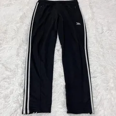 古着 adidas アディダス トラックパンツ ブラック スリーストライプス 259-173