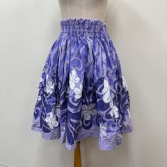 フラダンス　ダンス衣装　パウスカート　紫　ラベンダー