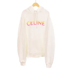 セリーヌ CELINE 22SS グラデーションロゴルーズプルオーバー パーカー スウェット 長袖 XXL 白 ホワイト 2Y753670Qのサムネイル