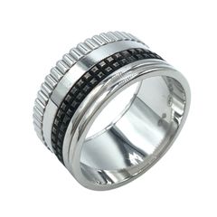 ブシュロン BOUCHERON キャトルブラック ラージ リング K18WG/ブラックPVD ジュエリー