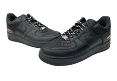 ナイキ NIKE 23年製 × SUPREME シュプリーム AIR FORCE 1 LOW エア フォース ロー AF1 スケボー シューズ 黒 CU9225-001 メンズ靴 スニーカー ブラック 26cm 104S-917