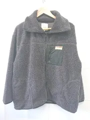 ◇ ⊇ LOGOS DAYS ジップアップ 長袖 ボア ジャケット サイズLL ダークグレー系 レディース E  【1506110014627】