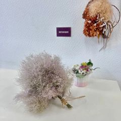 スモークツリースワッグ　ピンク　ドライフラワー