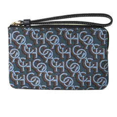 新品 コーチ COACH ポーチ コーナージップ リスレット ネイビー