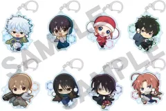 【中古】キーホルダー 全8種セット 「銀魂 トレーディングアクリルキーホルダー ミニキャラ雪合戦」