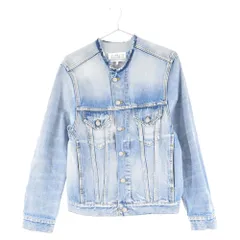 Martin Margiela (マルタンマルジェラ) 22SS No Color Denim Jacket SI1AM0006 S30561 ウォッシュ加工 ノーカラー デニムジャケット インディゴのサムネイル