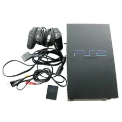ソニー SONY プレイステーション2 Play Station2 PS2 初期モデル ゲーム機本体 コントローラー付き 黒 ブラック SCPH-10000 /MP ■GY11