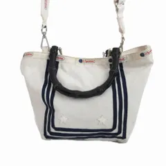 レスポートサック LeSportsac バンブー 2WAY ミニバッグ ショルダーバッグ ホワイト レディース 【中古】