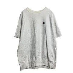 Champion 半袖 ロゴスウェット トレーナー L ホワイト チャンピオン リバースウィーブ 古着卸 アメリカ仕入 a701-5144