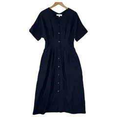 BEAUTY&YOUTH UNITED ARROWS ビューティアンドユースユナイテッドアローズ ペチコート付き シャツワンピース sizeS/ネイビー