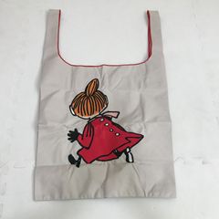 Anne Coquine アンコキーヌ　エコバッグDカン付き後ろ姿 リトルミイ　エコバッグ　ベージュ　訳あり