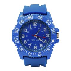 ミリタリーシリーズ ビッグ フェイス メンズ 腕時計 オシャレ シンプル カジュアル クォーツ プレゼントにもオススメ ブルー