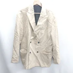 ◇ ⊇ ◎ GU ダブルボタン 長袖 ジャケット サイズ3 ベージュ レディース E  【1410100006359】