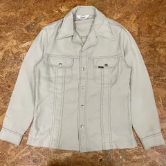 ’70s USA製 Lee ウエスタンシャツ シャツジャケット L 70年代 リー 長袖 オープンカラー ヴィンテージ ビンテージ VINTAGE ユーズド USED 古着