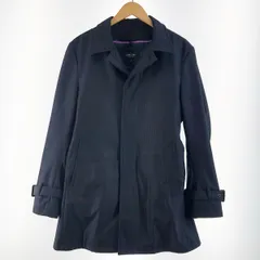 〇〇COMME CA ISM コムサイズム メンズ コート サイズM 47-20MX03 ネイビー ストライプ ライナー付きのサムネイル