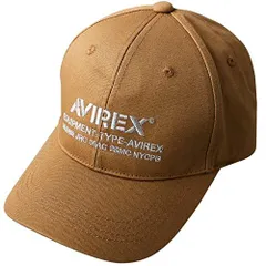 Free Size_ダックベージュ(74) [アヴィレックス] NUMBERING ミリタリー 6パネルキャップ ベースボールキャップ 帽子 メンズ コットンキャップ ポロキャップ ローキャップ フルキャップ (Free Size, ダックベージュ(74))