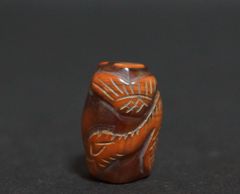 オールドチベット 古いメノウ瑪瑙 纏絲瑪瑙 大玉根付緒締玉アゲート Dziビーズ オールドチベット 古いメノウ瑪瑙 纏絲瑪瑙 大玉根付緒締玉