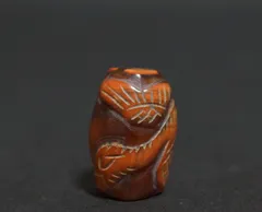 送料無料　時代物　鹿角彫　透かし彫り緒締玉　径1.9cm 送料無料 時代物 鹿角彫 透かし彫り緒締玉 径1.9cm - メルカリ