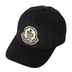 76 MONCLER モンクレール 3B00014 0U162 ブラック ベースボールキャップ 男女兼用