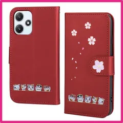 Size:Redmi 12 XIG03_Color:レッド Mldjomid Xiaomi Redmi 12 ケース Redmi 12 5g ケース 手帳型 携帯カバー xig03 ケース PUレザー 360度保護 xiaomi redmi 12 カバー 財布