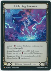 その他 Lightning Greaves - Flesh and Blood RF Lightning Greaves - Rosetta - Flesh & Blood TCG - FaB Foundry