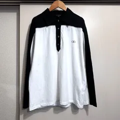 VALENTINO　長袖ポロシャツ　白×黒　サイズL　we0162