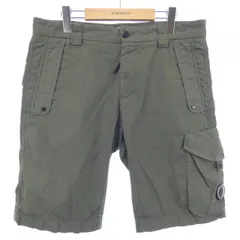C.P. Company カーキ ショートパンツL C.P. Company 24AW MICROREPS BOXY LENS CARGO PANTS マイクロ