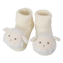 ☆ ラム/アイボリー ☆ ラトルソックスピュア deigo ラトルソックス 日本製 靴下 くつした ソックス ガラガラ 赤ちゃん 新生児 ディーゴ ベビー用品 ベビーグッズ 出産祝い ハーフバースデー お誕生日 オールシーズン ギフト プレゼント 贈り物