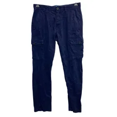 Timberland ワークパンツ W32 ネイビー ティンバーランド ジップアップ カーゴパンツ ワーク ボトムス 古着卸 アメリカ仕入 2508-618のサムネイル