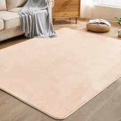 『大特価』 2畳 ラグ 洗える 185×185cm 厚7mm ラグマット 滑り止め ホットカーペットカバー ホットカーペット対応 カーペット カーペット 床暖房対応カーペット じゅうたん 抗菌防臭 防ダニ aicomri オールシーズン フランネル ベージュのサムネイル
