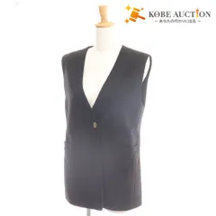 ■ ユナイテッドアローズ グリーンレーベルリラクシング ジレ ベスト トップス ポケット付き レディース ブラック